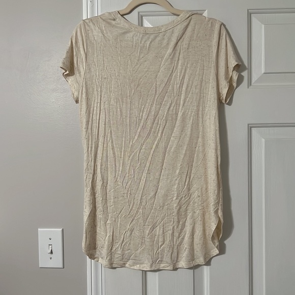 Cream short sleeve top. - Picture 2 of 2